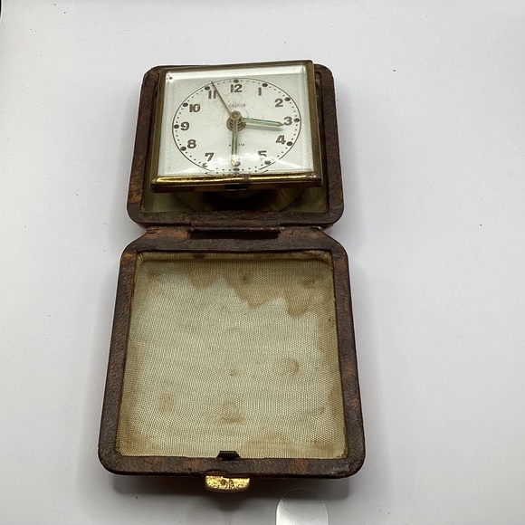 Orbros Travel Alarm Clock Germany 1950’s - Picture 3 of 7